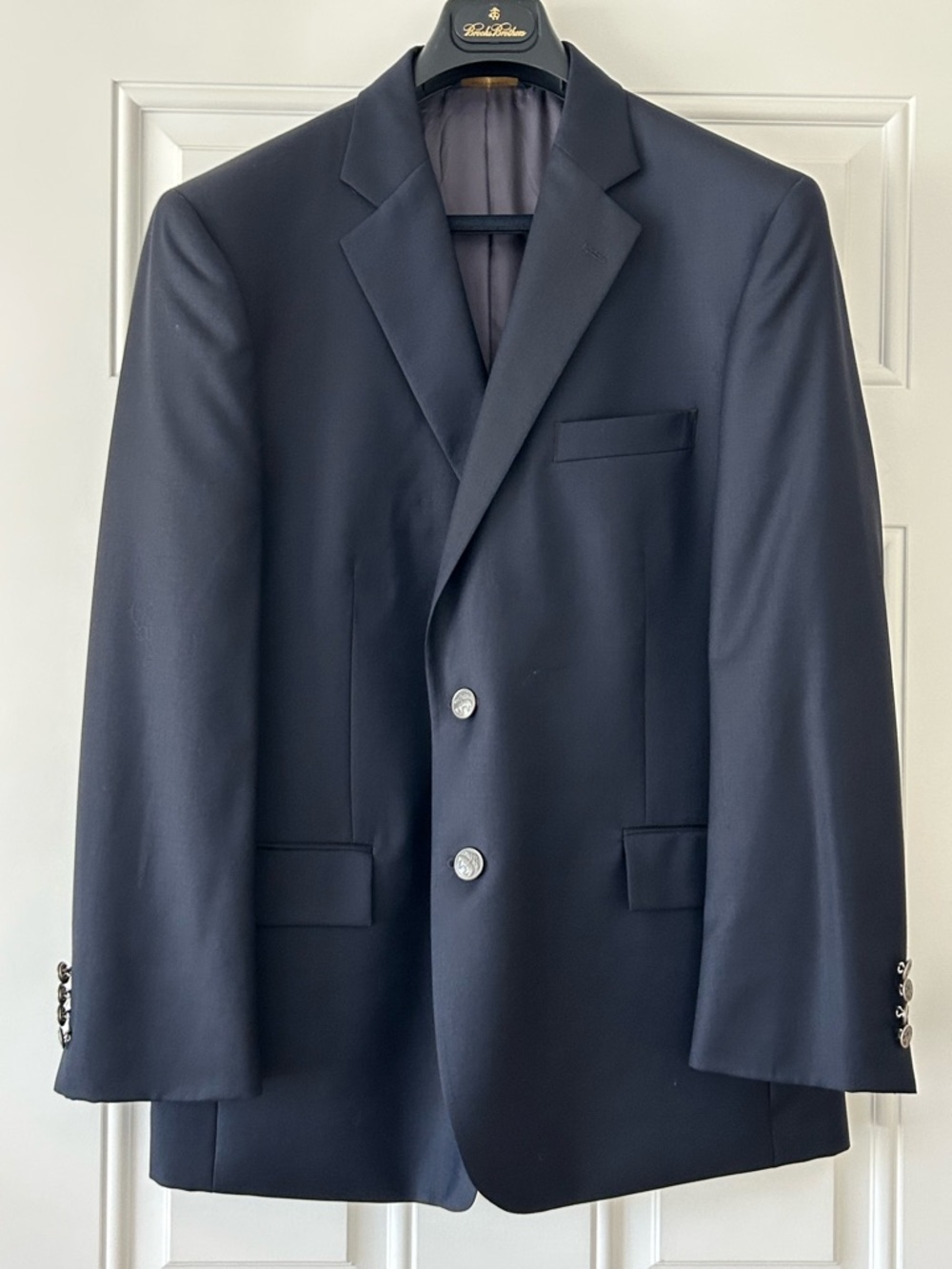 Brooks Brothers Dark Navy Two-Button Sport Coat
